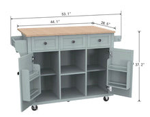 Load image into Gallery viewer, SKU: BDF530 - 53” Portable Kitchen Island with Wheels