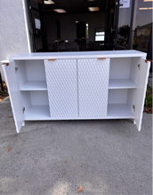 Load image into Gallery viewer, SKU: BC001 - 55” White Wooden Buffet Sideboard Cabinet