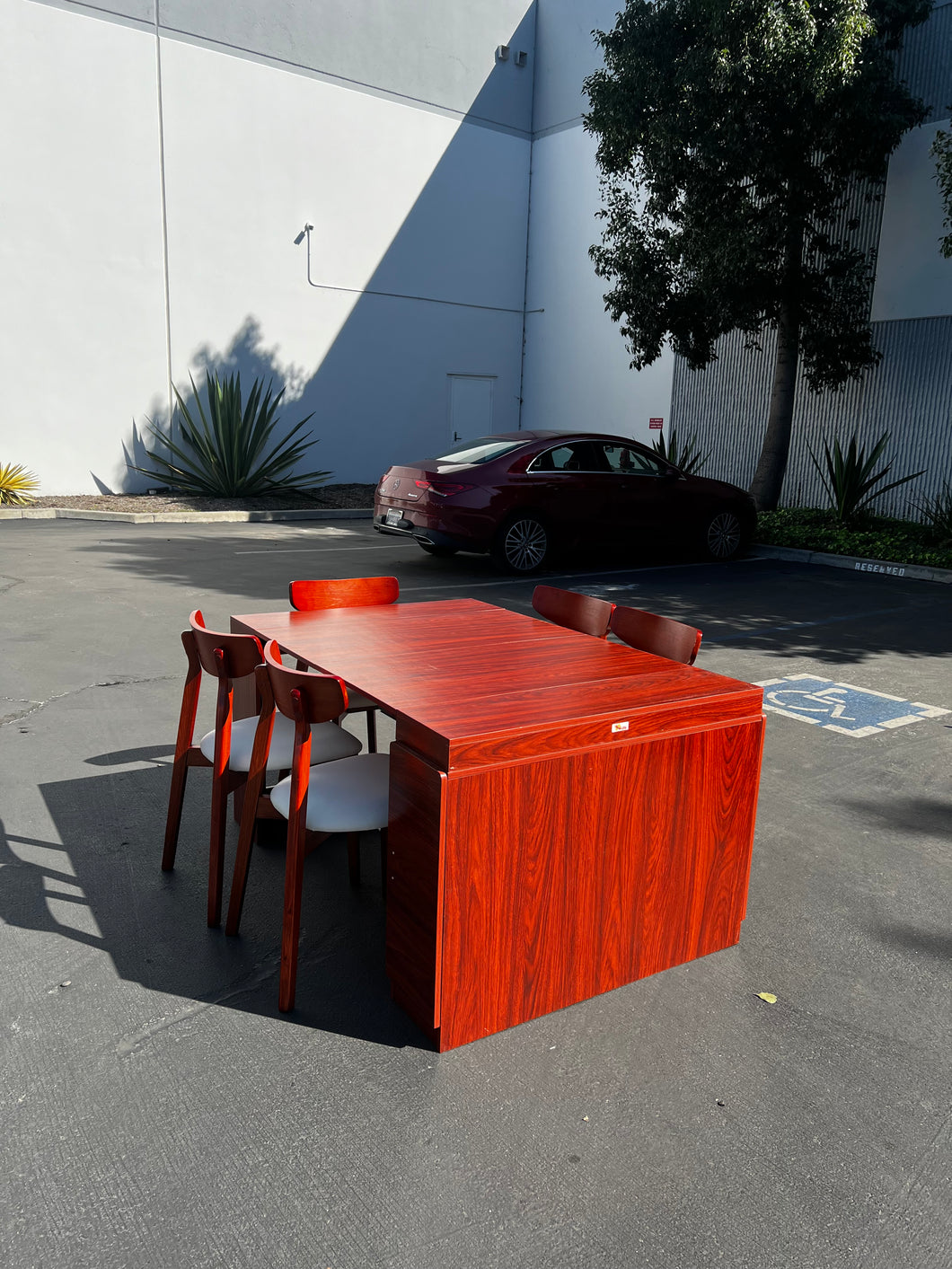 SKU: 20005 - Extendable Dining Table Set With 8 Chairs