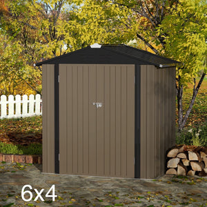 SKU: 578832 - 6’ x 4’ Outdoor Metal Storage Shed