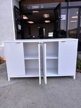 Load image into Gallery viewer, SKU: BC001 - 55” White Wooden Buffet Sideboard Cabinet