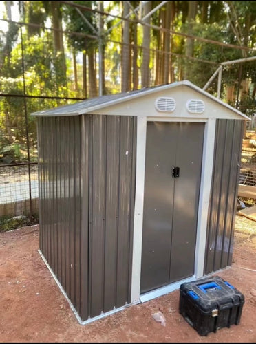 SKU: YB0406 6’ x 4’ Outdoor Metal Storage Shed