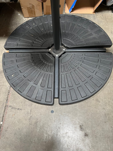 SKU: 2504 - 2 Pack Patio Offset Umbrella Bases Sector Stand 52Lbs