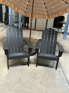 SKU - WK2020 - Black Adirondack Chair