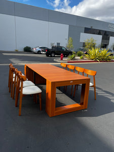 SKU: 20003 - Extendable Dining Table Set With 8 Chairs