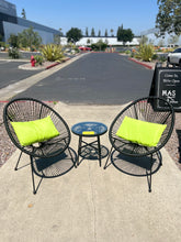Load image into Gallery viewer, SKU: ECA735 - 3 Piece Black Patio Set