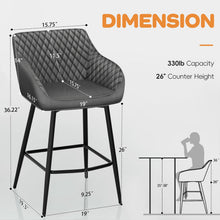 Load image into Gallery viewer, SKU: 20010 - Bar Stools with Velvet Seats