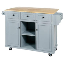 Load image into Gallery viewer, SKU: BDF530 - 53” Portable Kitchen Island with Wheels
