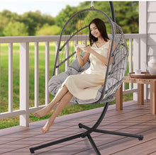Load image into Gallery viewer, SKU: AXECDG - 350lbs Capacity Bird Cage Swing Chair with Stand