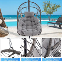 Load image into Gallery viewer, SKU: AXECDG - 350lbs Capacity Bird Cage Swing Chair with Stand