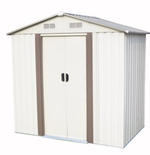 SKU: GO7W033-1 - 6’ x 4’ Outdoor Metal Storage Shed