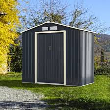 SKU: GO7W033-1 - 6’ x 4’ Outdoor Metal Storage Shed