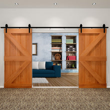 Load image into Gallery viewer, SKU: 5A-SWD004 - 13FT Double Sliding Barn Door Hardware Installation Kit