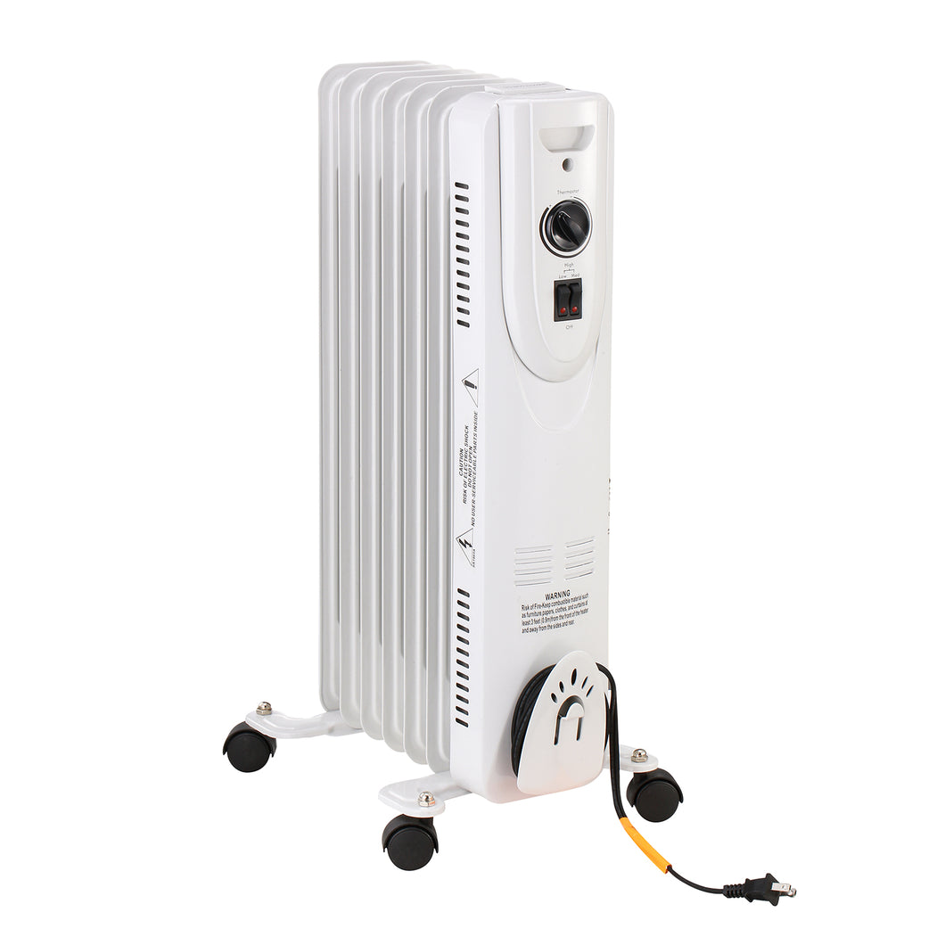 SKU: HT010 - 1500W Remote Controlled Oil Filled Radiator Heater with Tip-Over & Overheat Protection