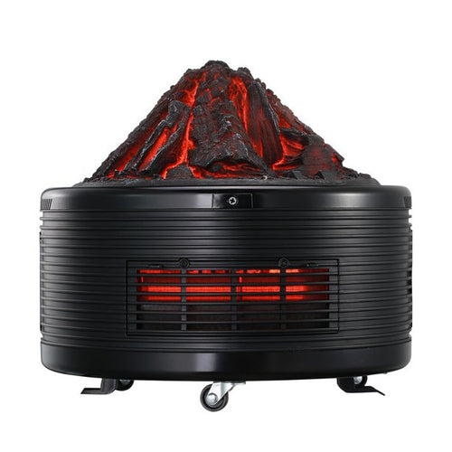 SKU: HT014 - Volcano Shaped 1500W Portable Electric Space Heater with Electronic Thermostat, Remote Control and Overheat Protection