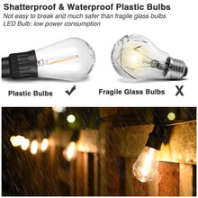 Load image into Gallery viewer, SKU: Y2244 - 48 Feet 15 Bulb Solar Powered Outdoor String Lights