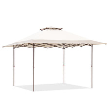Load image into Gallery viewer, SKU: OV-FA004 - 13’ x 13’ Vented Steel Frame Pop-Up Canopy With Central Lock and Mosquito Net - Beige