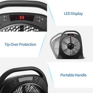 SKU: LS-EF002 - Portable Table Fan with Remote Control