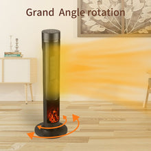 Load image into Gallery viewer, SKU: HT020 - 1500W 33.46&#39;&#39; Portable Electric Space Heater with Realistic Flame, Remote Control and Adjustable Thermostat