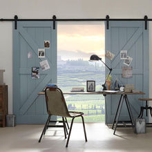 Load image into Gallery viewer, SKU: 5A-SWD004 - 13FT Double Sliding Barn Door Hardware Installation Kit