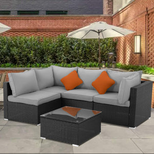 SKU: AF-RSC-005 - 5 Piece Outdoor Patio Furniture Set
