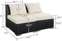 Load image into Gallery viewer, SKU: AF-RSC-002 - 2 Piece Outdoor Patio Furniture Set