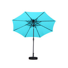 Load image into Gallery viewer, SKU: OB-OTU006 - 9 Feet Outdoor Double Top Patio Umbrella with Solar Powered LED Lights