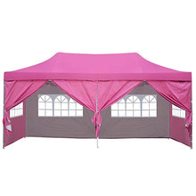 Load image into Gallery viewer, SKU: ODF014 - 10’ x 20’ Easy Pop Up and Close Canopy with 6 Walls and Carrying Case - 4 Colors