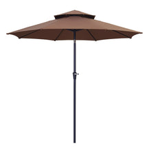 Load image into Gallery viewer, SKU: OV-OTU030 -  11 Feet Double Tier Patio Umbrella with Tilt and Crank