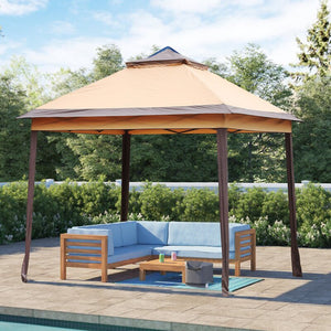 SKU: OV-GZ027 - 11’ x 11’ Outdoor Pop-up Canopy with Mosquito Net