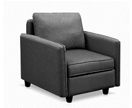 SKU: DG002+DG003 - Upholstered Chair with Storage