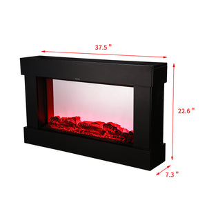 SKU: HT007 - 1500W Electric Fireplace Heater with 3D Flame