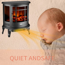 Load image into Gallery viewer, SKU: HT018 - 1500W 22&quot; Portable Fireplace Stove Space Heater with Realistic Flame Effect
