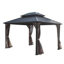 Load image into Gallery viewer, SKU:  OB-HTG014 - 10’ x 12’ Hardtop Aluminum Gazebo with Mosquito Net