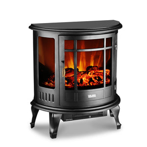 SKU: HT018 - 1500W 22" Portable Fireplace Stove Space Heater with Realistic Flame Effect