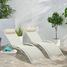 Load image into Gallery viewer, SKU: OB-LC001 - Set of 2 Outdoor Adjustable Chaise Lounge Chairs