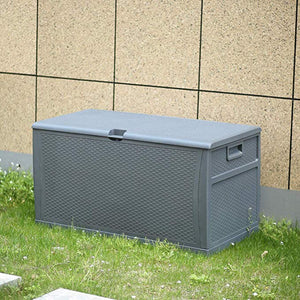 SKU: OB-DB001 - 120 Gallon Plastic Outdoor Storage Deck Box