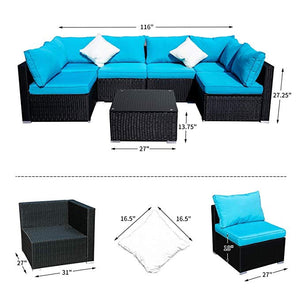 SKU: AF-RSC-007 - 7 Piece Outdoor Patio Furniture Set
