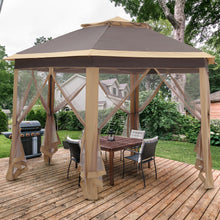 Load image into Gallery viewer, SKU: OV-GZ028 - 12’ x 10’ Hexagon Outdoor Pop-Up Gazebo with Mosquito Netting