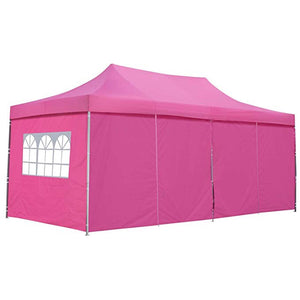 SKU: ODF014 - 10’ x 20’ Easy Pop Up and Close Canopy with 6 Walls and Carrying Case - 4 Colors