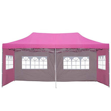Load image into Gallery viewer, SKU: ODF013 - 10’ x 20’ Easy Pop Up and Close Canopy With 4 Walls and Carrying Case - 4 Colors