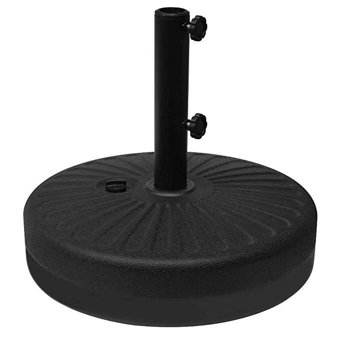 SKU: AF-US003 - 20-inch 50 lbs Sand/Water Fillable Patio Umbrella Base Stand