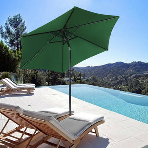 half round patio umbrella with tilt SKU: OV-OTU027