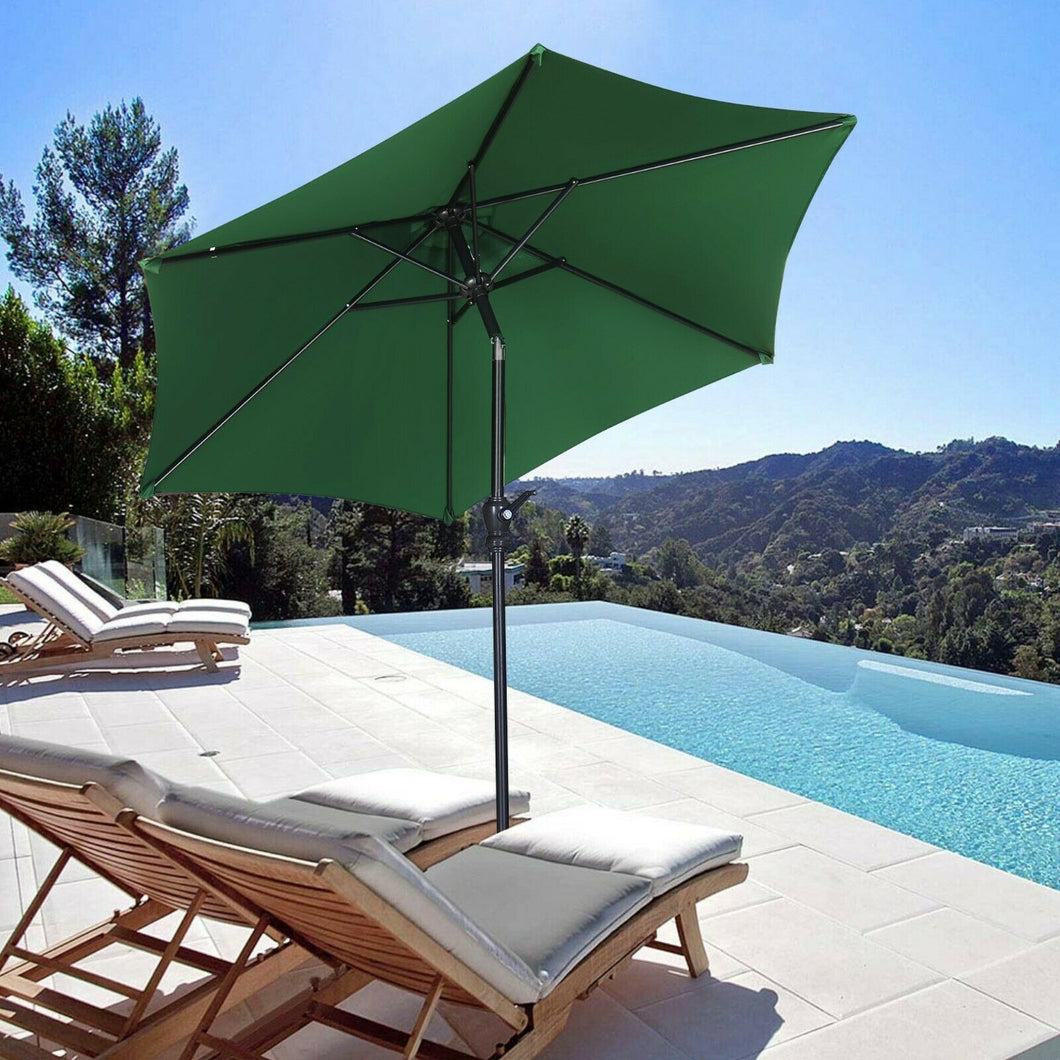 SKU: OV-OTU027 - 7.5 Feet Patio Umbrella with Tilt and Crank